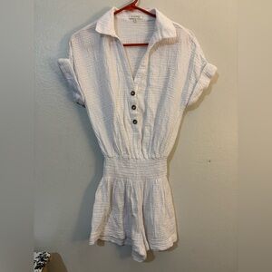 Z Supply Ivory Gauze Button-Up Top